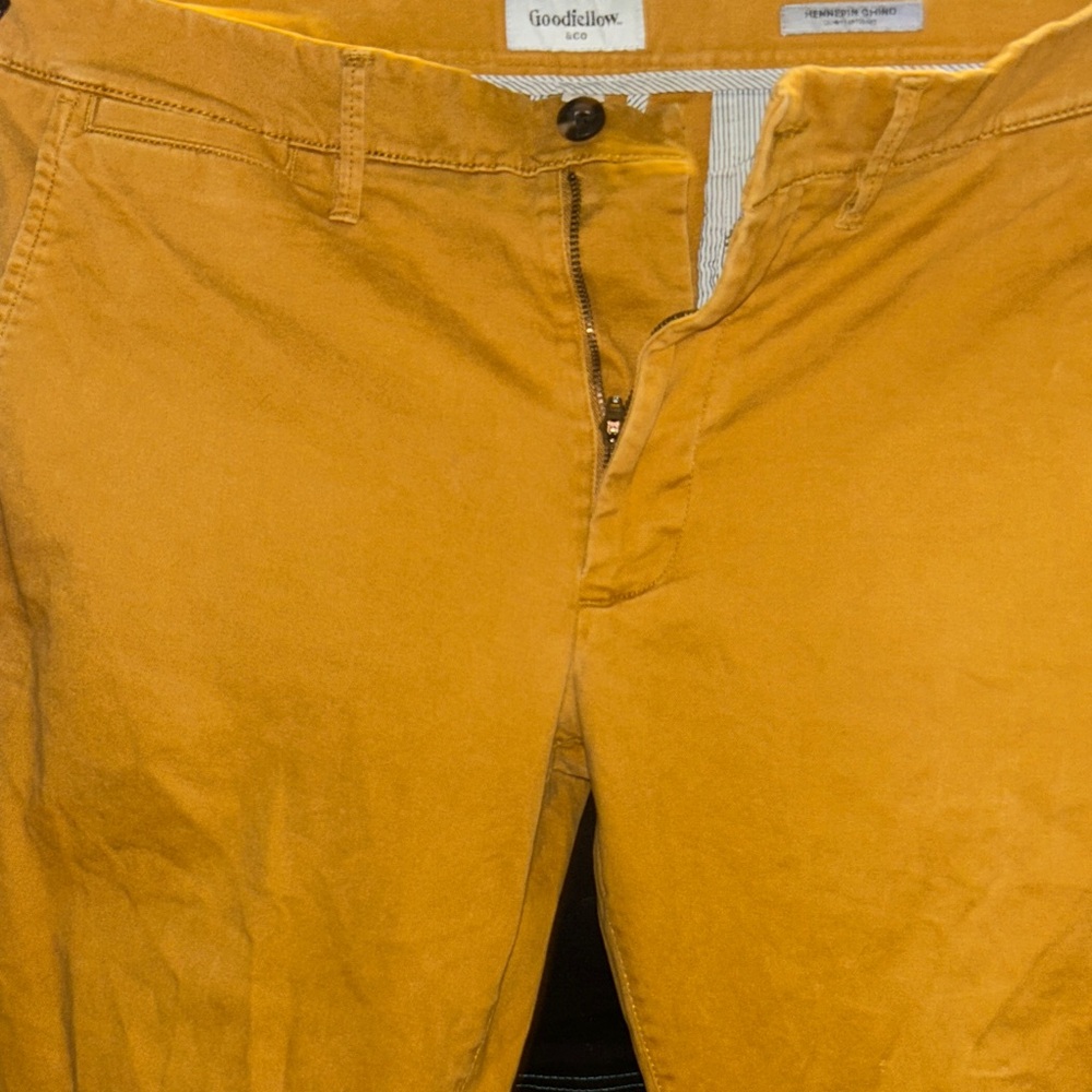Goodfellow & Co Men's Yellow Chinos